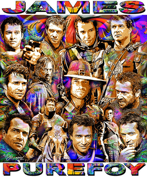 James Purefoy Tribute T-Shirt or Poster Print by Ed Seeman