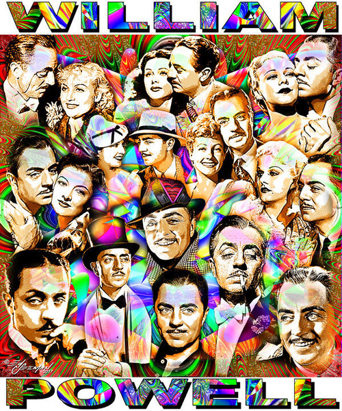 William Powell Tribute T-Shirt or Poster Print by Ed Seeman