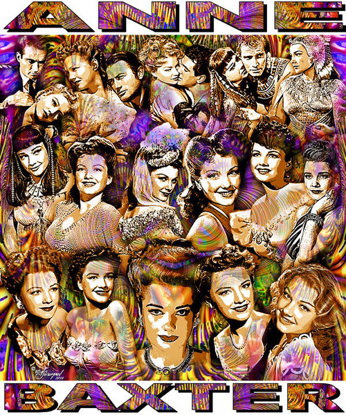 Anne Baxter Tribute T-Shirt or Poster Print by Ed Seeman