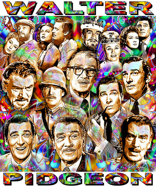 Walter Pidgeon Tribute T-Shirt or Poster Print by Ed Seeman