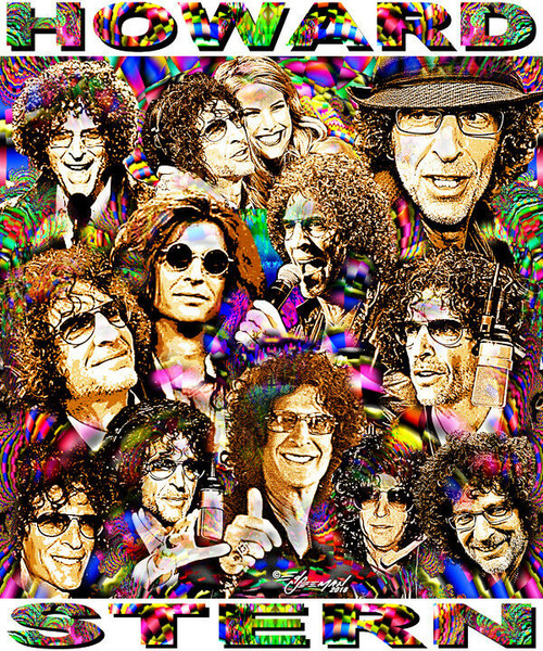 Howard Stern Tribute T-Shirt or Poster Print by Ed Seeman
