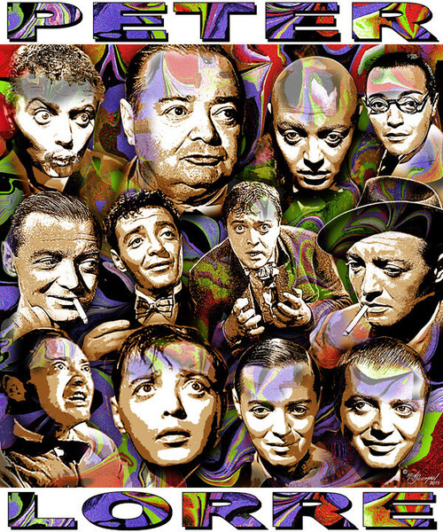 Peter Lorre Tribute T-Shirt or Poster Print by Ed Seeman