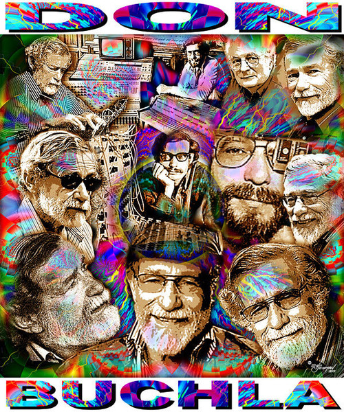 Don Buchla Tribute T-Shirt or Poster Print by Ed Seeman