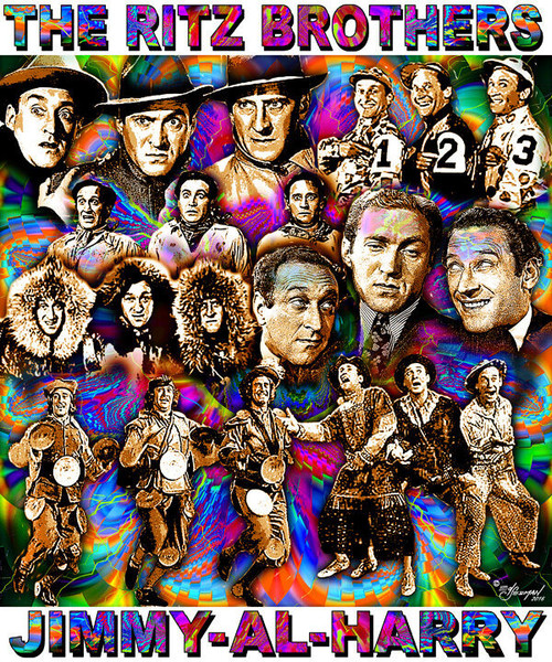 The Ritz Brothers Tribute T-Shirt or Poster Print by Ed Seeman