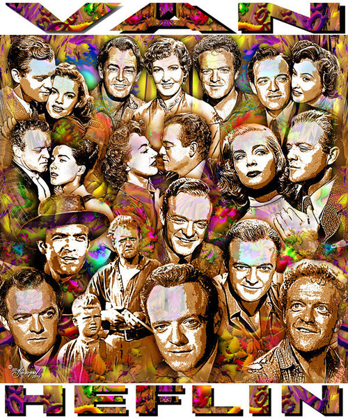 Van Heflin Tribute T-Shirt or Poster Print by Ed Seeman