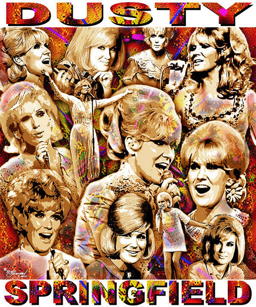 Dusty Springfield Tribute T-Shirt or Poster Print by Ed Seeman