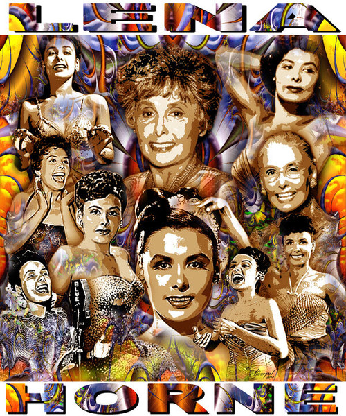 Lena Horne Tribute T-Shirt or Poster Print by Ed Seeman