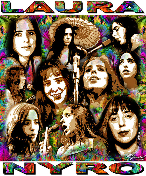 "LAURA NYRO" TRIBUTE T-SHIRT OR PRINT BY ED SEEMAN