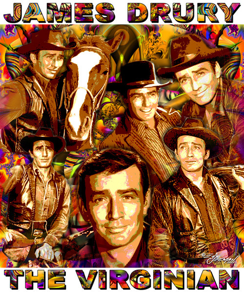 "JAMES DRURY" TRIBUTE T-SHIRT OR POSTER PRINT