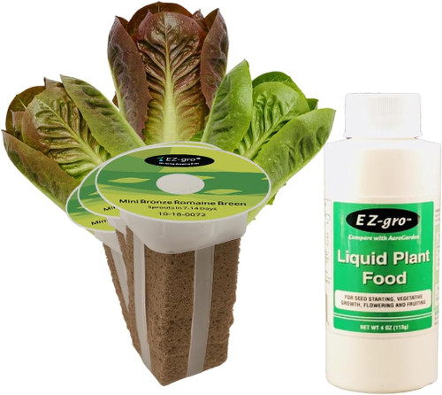 EZ-GRO Mixed Mini Romaine Seed 3 Pod Kit for indoor Hydroponic Growing Systems