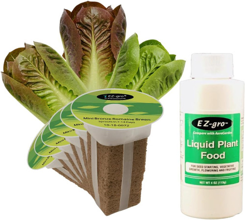 EZ-GRO Mixed Mini Romaine Seed Pod Kit for indoor Hydroponic Growing Systems