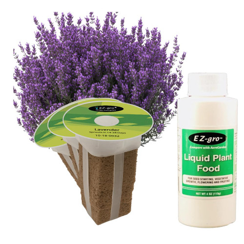 EZ-GRO lavender 3 Pod Kit for indoor Hydroponic Growing Systems