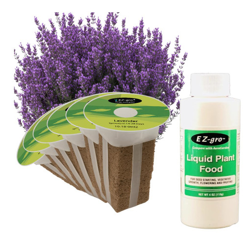 EZ-GRO lavender 6 Pod Kit for indoor Hydroponic Growing Systems