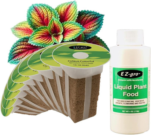 EZ-GRO Colorful Coleus 9 Pod Kit for indoor Hydroponic Growing Systems