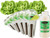 EZ-gro Mini Butterhead Lettuce pre-seeded hydroponic pod kit with OASIS Substrates, nutrients, and domes.