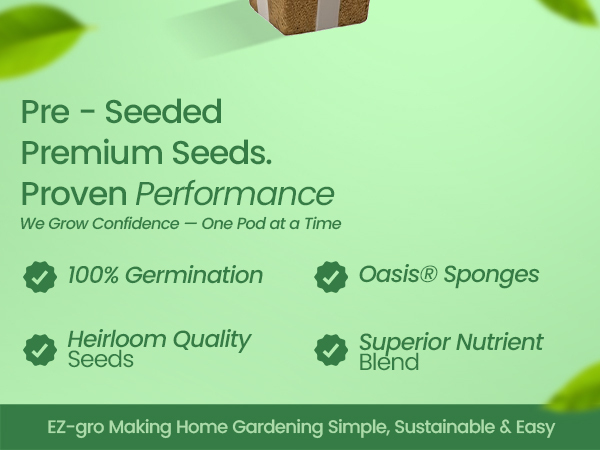 EZ-gro Alexandria Strawberry pre-seeded premium hydroponic 3-pods made with Oasis grow sp