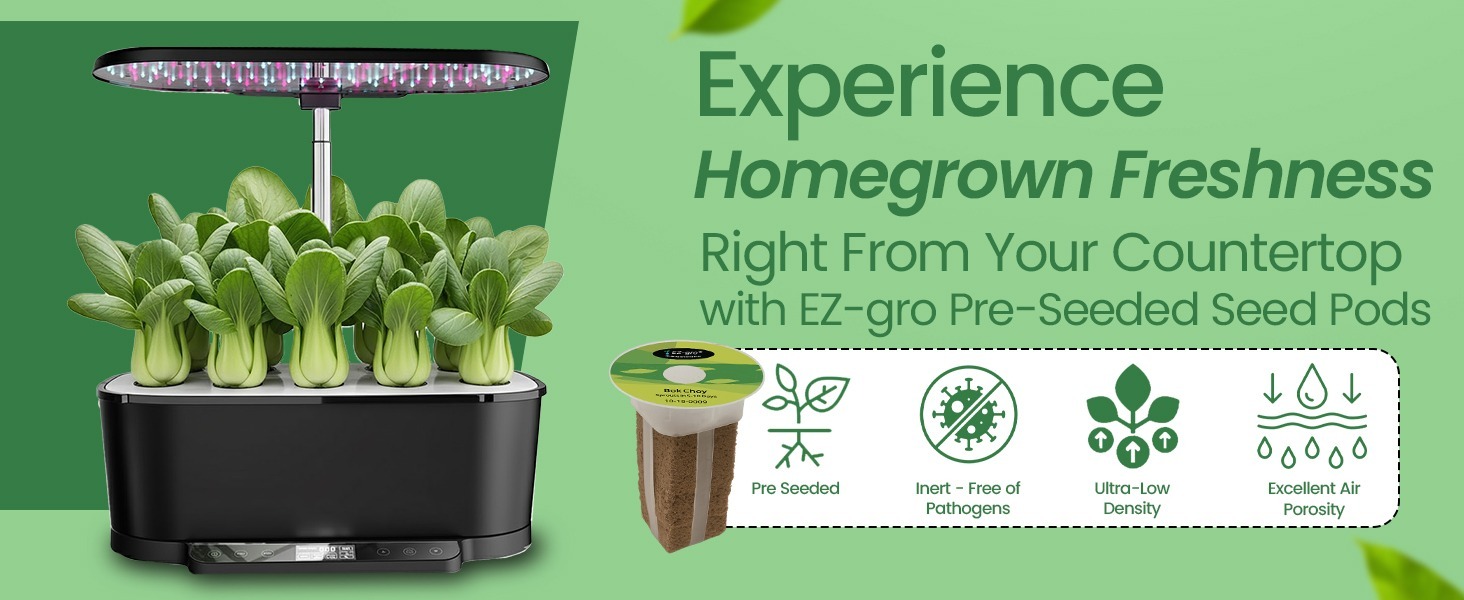 EZ-gro Salad Green mix 9-pods kit offering homegrown fresh