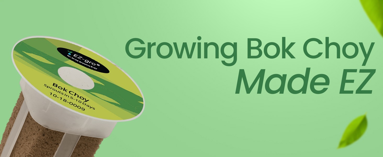 EZ-gro Bok Choy 3-pods kit designed for easy and successful growing