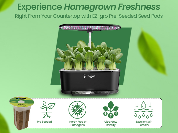 EZ-gro Bok Choy 9-pod kit for homegrown fresh greens grown indoors