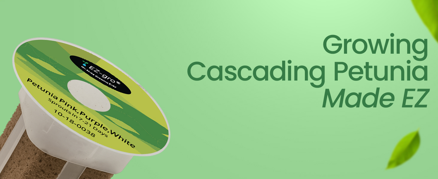 EZ-gro Cascading Petunia 6-pod hydroponic growing made easy for home gardeners