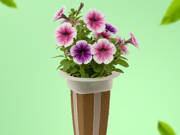 Simple sustainable indoor flower gardening with EZ-gro Cascading Petunia hydroponic 3-pods