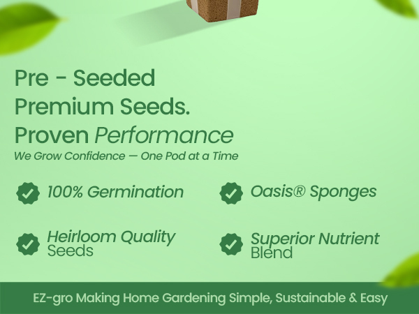 EZ-gro Celosia Rainbow premium pre-seeded 3-pods made with Oasis® substrates