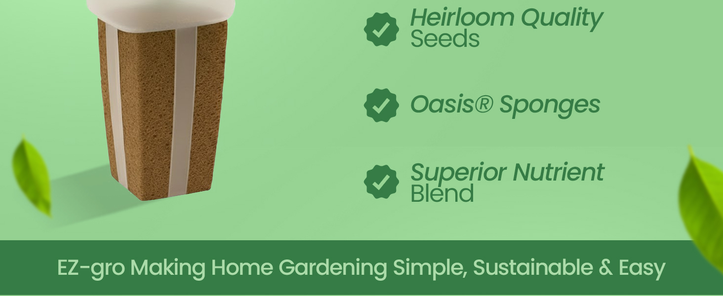 EZ-gro Celosia Rainbow simple and sustainable gardening with GMO-free pre-seeded 9-pods