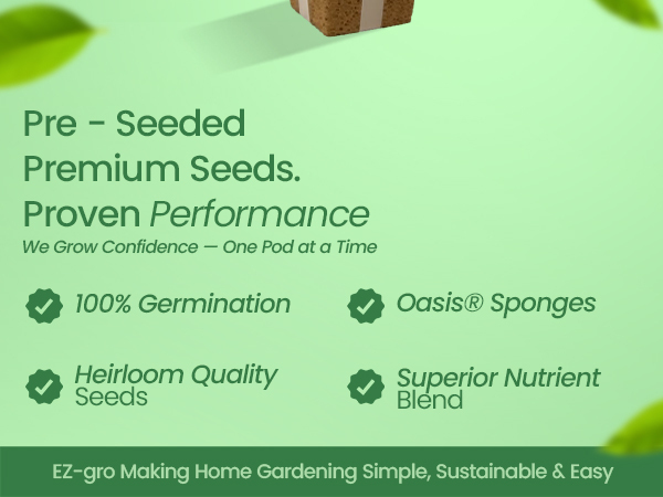 Premium EZ-gro Colorful Coleus pre-seeded 9-pods made with Oasis® substrates for strong root growth