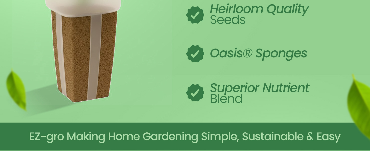 Simple and sustainable gardening with EZ-gro Culinary Garlic Chives 12-pod hydroponic seed kit