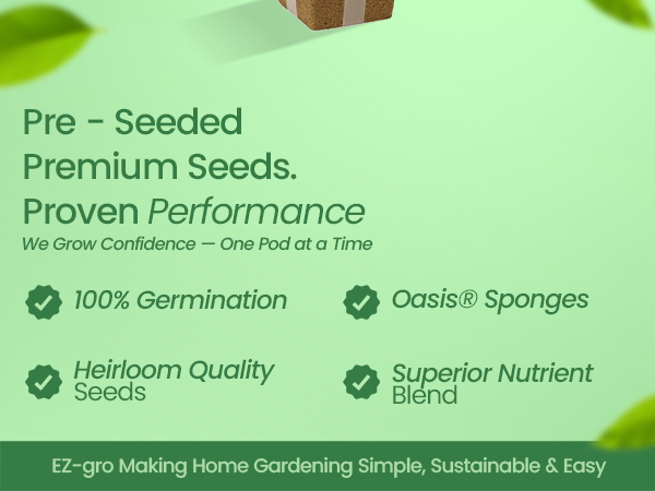 EZ-gro Culinary Thyme pre-seeded premium hydroponic 3-pods made with OASIS grow sponges
