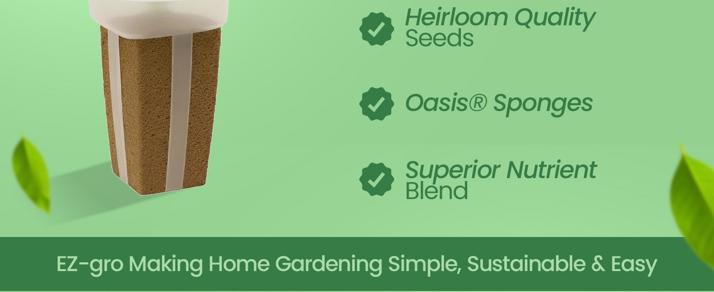 Simple sustainable indoor herb gardening with EZ-gro Culinary Thyme hydroponic 3-pods