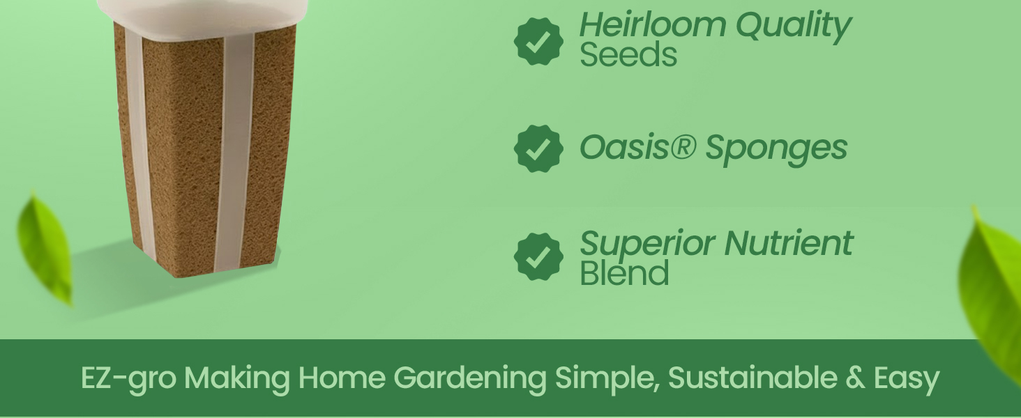 Simple sustainable indoor flower gardening with EZ-gro Elegant Lavender hydroponic 6-pods