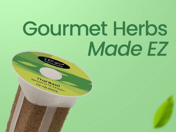 EZ-gro Gourmet Herb 3-pods hydroponic growing made easy with pre-seeded pods for home gardens