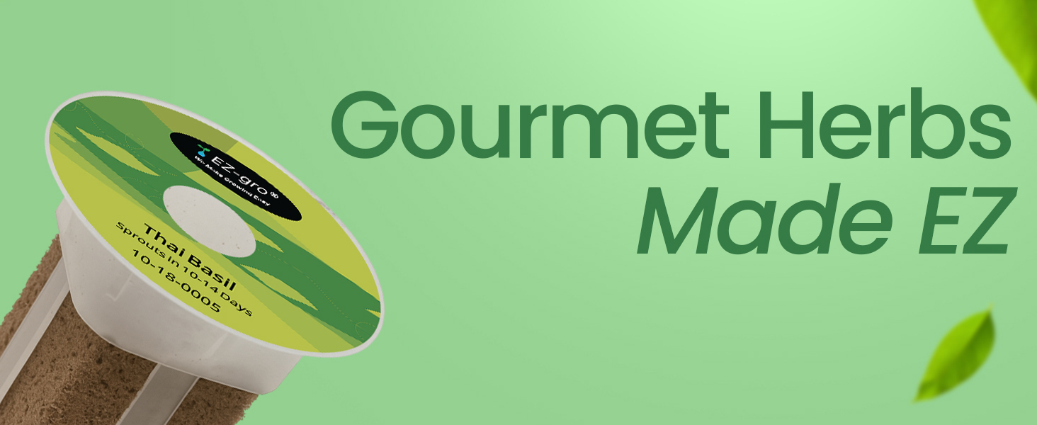 EZ-gro Gourmet Herb 9-pods hydroponic growing made easy with pre-seeded pods for home gardens