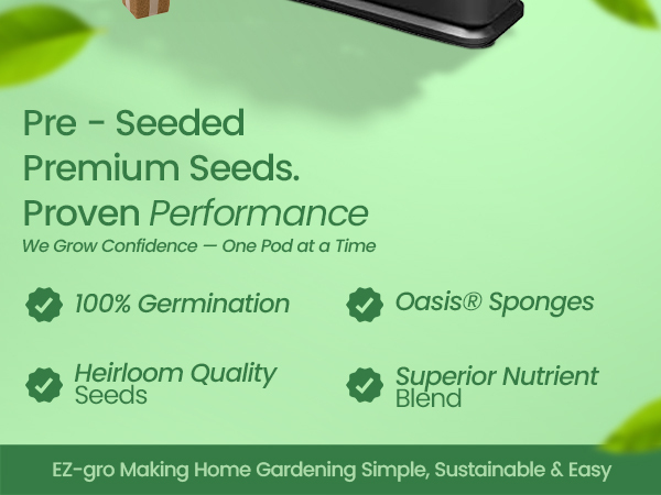 Pre-seeded premium herb 3-pods with proven performance