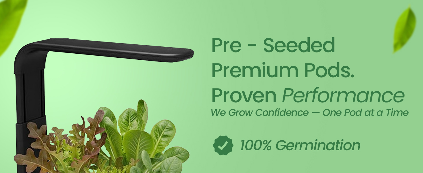 Premium EZ-gro Heirloom Salad Green pre-seeded 3-pods made with Oasis® substrates for strong roots