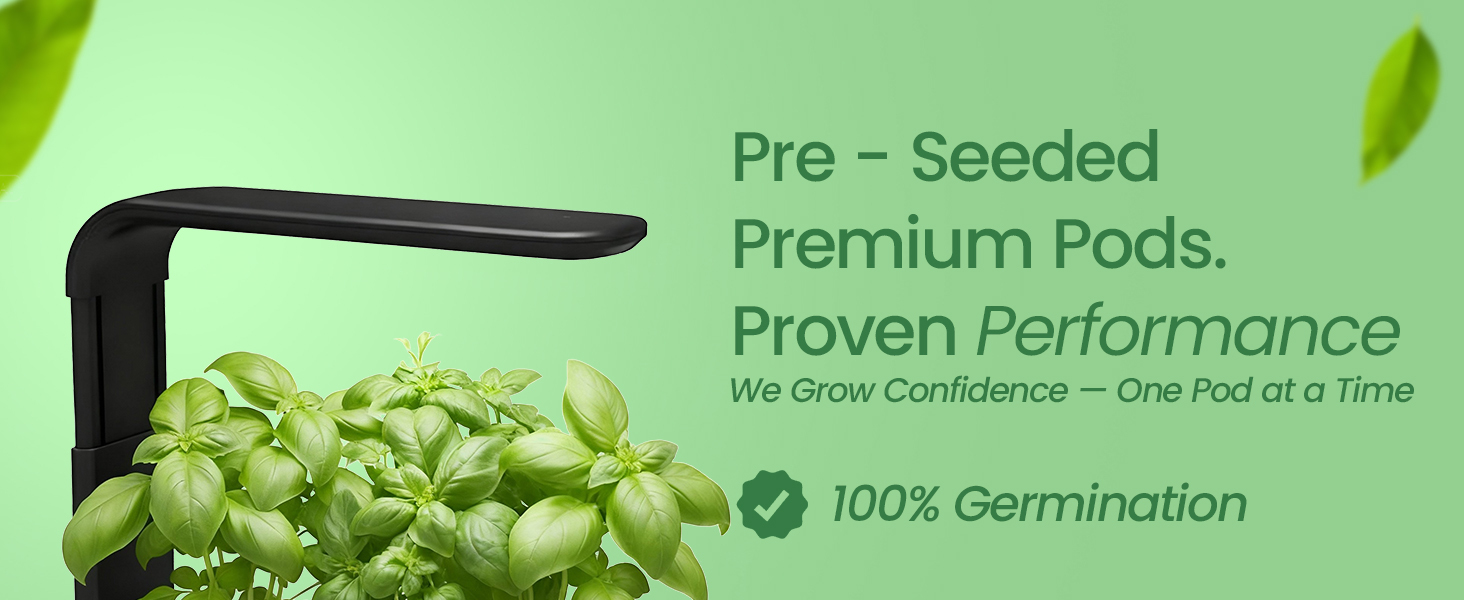 EZ-gro International Basil pre-seeded premium 3-pods with Oasis® grow sponges for hydroponic gardens