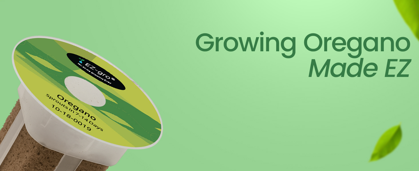 Growing Italian oregano made easy with EZ-gro pre-seeded hydroponic 6-pod kit