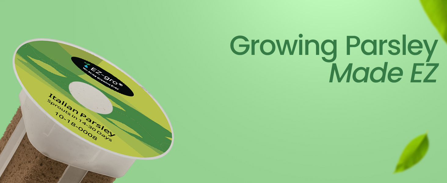 EZ-gro Italian parsley 12-pods hydroponic growing made easy for home gardeners