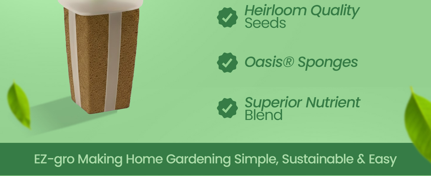 Simple sustainable indoor herb gardening with EZ-gro Italian parsley hydroponic 12-pods