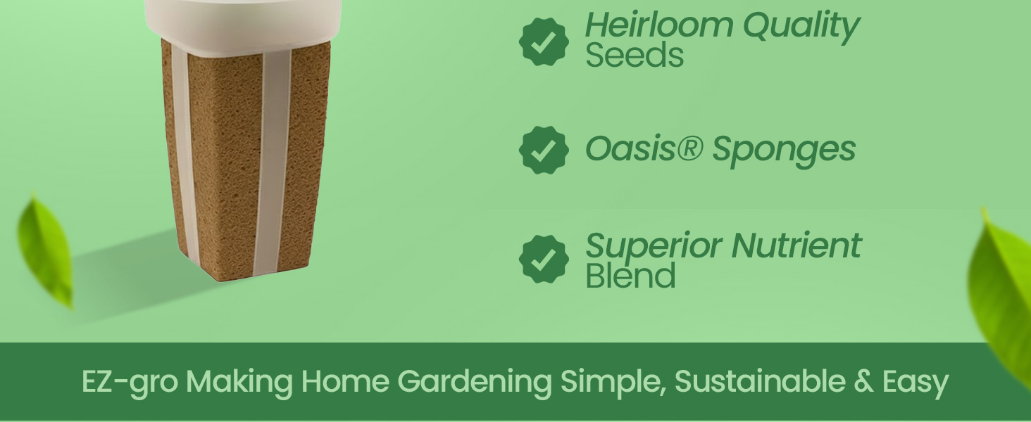 Simple and sustainable hydroponic gardening with EZ-gro Little Gem Romaine Lettuce seed 3-pods