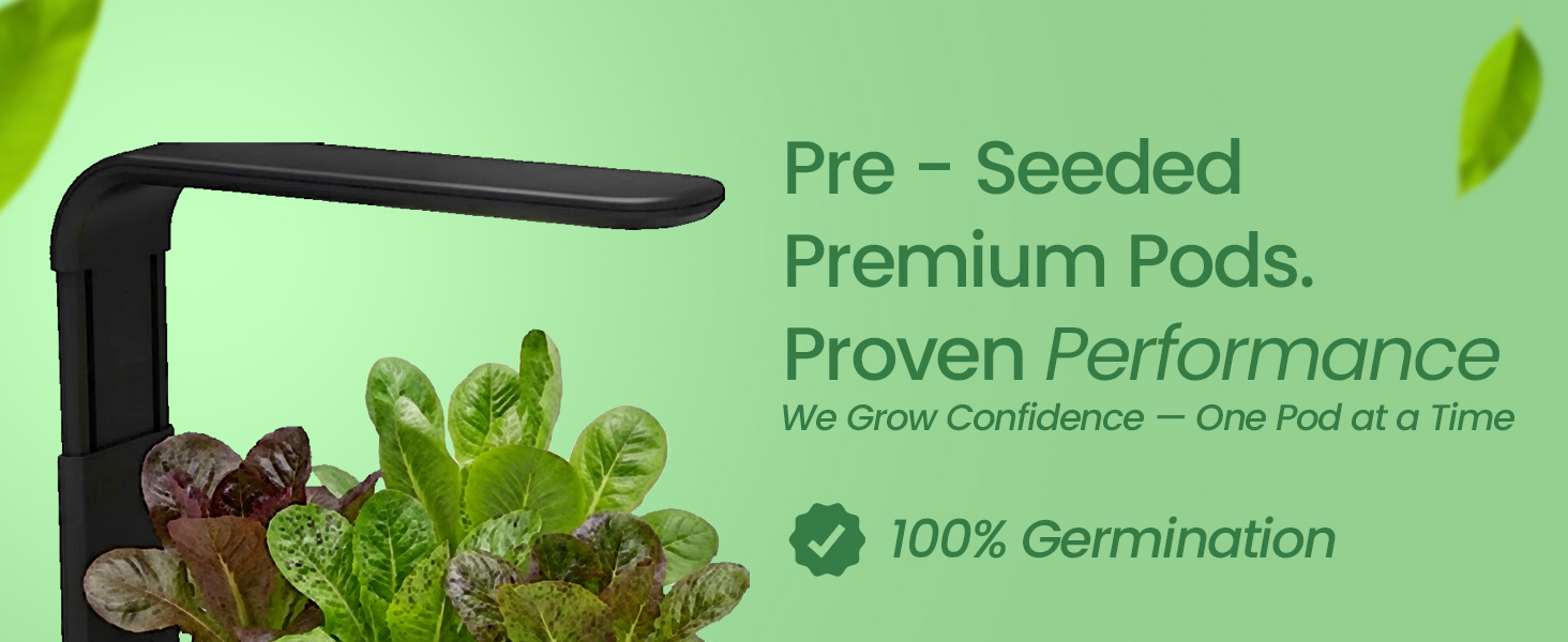 EZ-gro Mini Mix Romaine pre-seeded premium hydroponic 3-pods made with OASIS grow sponges