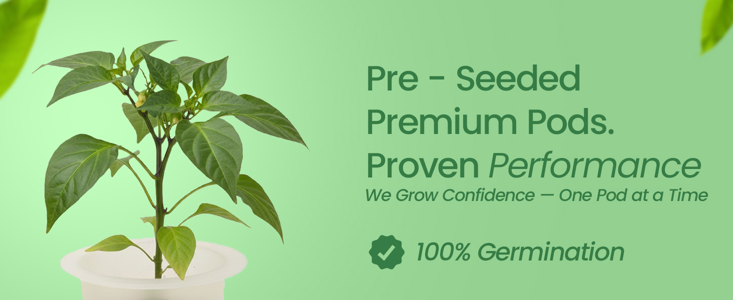 EZ-gro Mini Yellow Bell Pepper premium pre-seeded 9-pods made with peat and coco coir growing media
