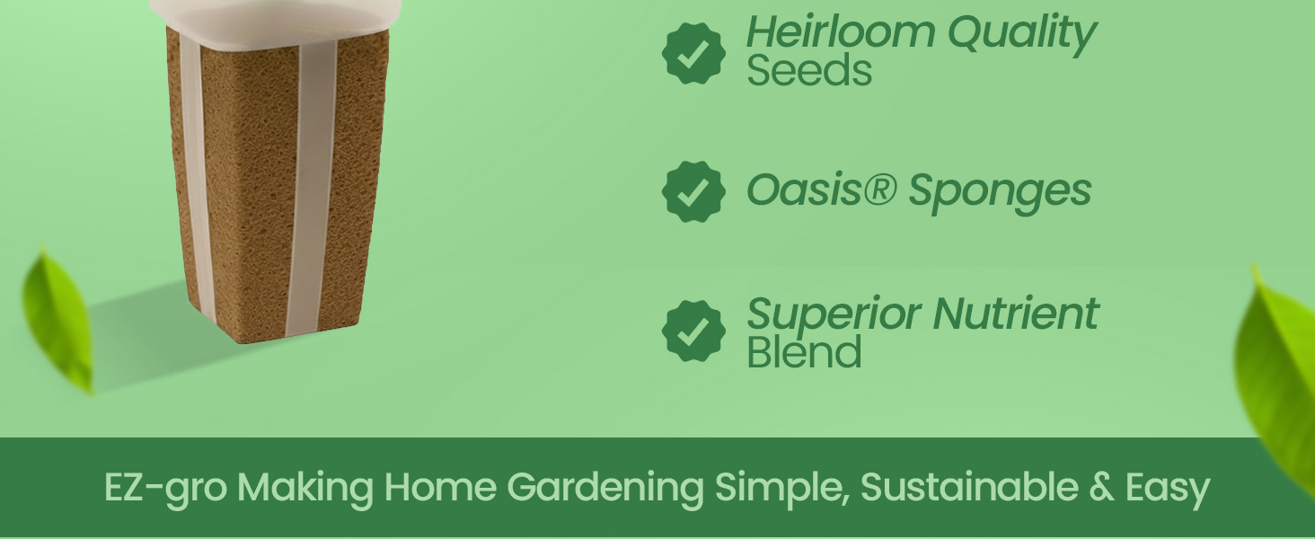 EZ-gro Mini Yellow Bell Pepper simple and sustainable gardening with GMO-free pre-seeded 3-pods