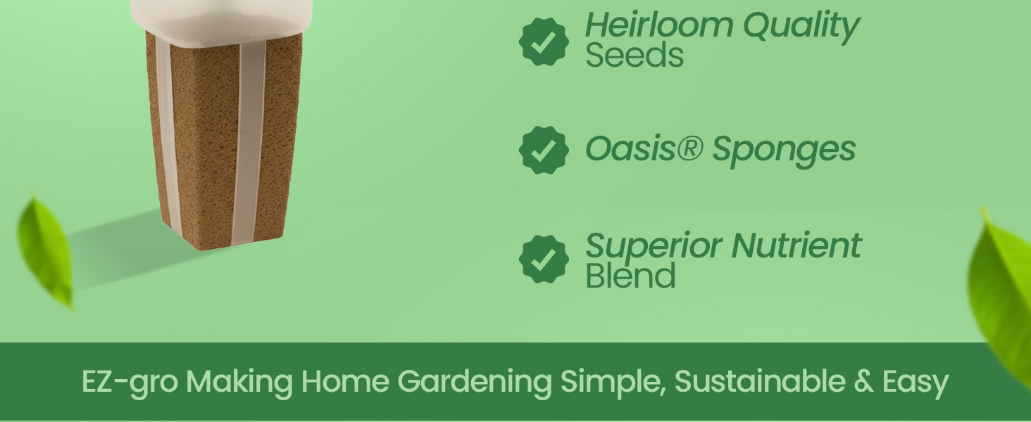 Simple and sustainable hydroponic gardening with EZ-gro Pesto Basil seed 3-pods