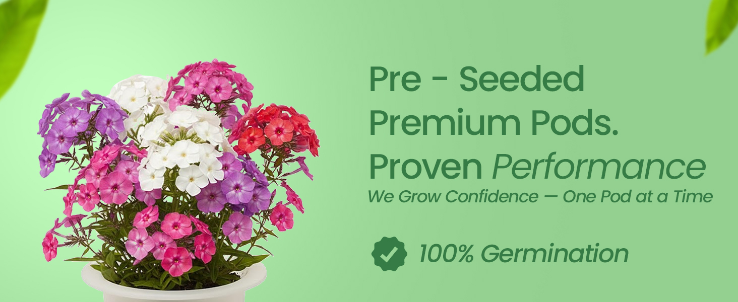 EZ-gro Phlox Mix 3 pre-seeded premium hydroponic 3-pods with proven performance