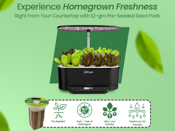 EZ-gro Salad Green mix 9-pods kit offering homegrown fresh