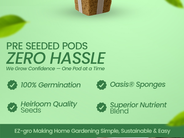 EZ-gro Salad Green mix premium hydroponic 9-pods with proven performance