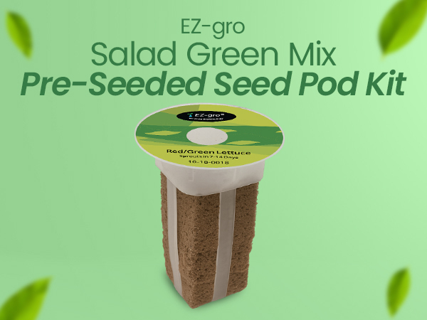 EZ-gro Salad Green mix pre-seeded hydroponic 9-pods 