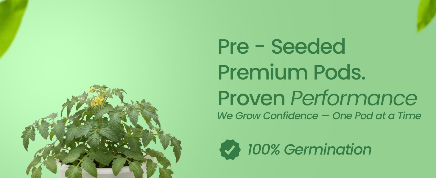 EZ-gro Tiny Tim Dwarf Tomato premium pre-seeded 3-pods made with Oasis® sponge growing media